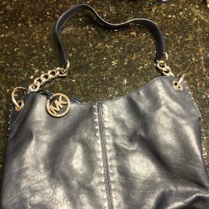 Michael kors navy studded tote